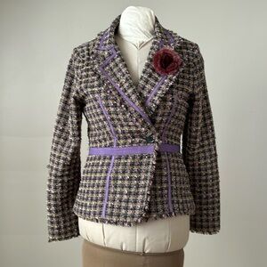 True Meaning Tweed blazer size L